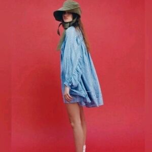 Urban Outfitters UO Jai Embriodered Babydoll Mini Frock Floral Dress